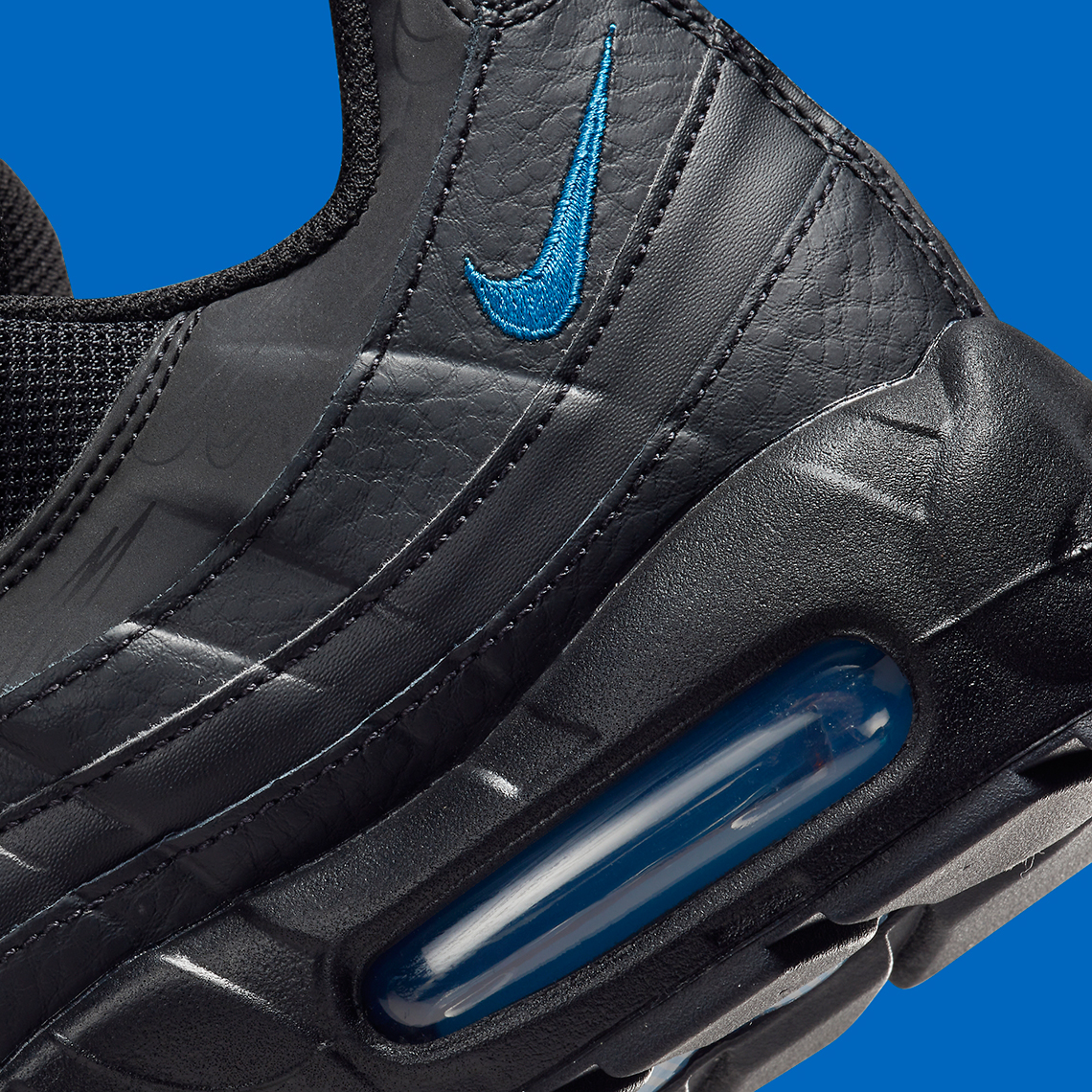 Nike Air Max 95 Black Blue Reflective Dz4511 001 1