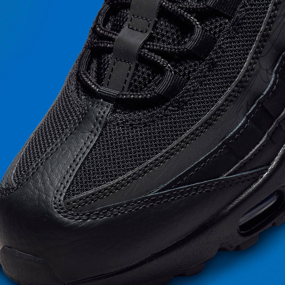 Nike Air Max 95 Black Blue Reflective Dz4511 001 2