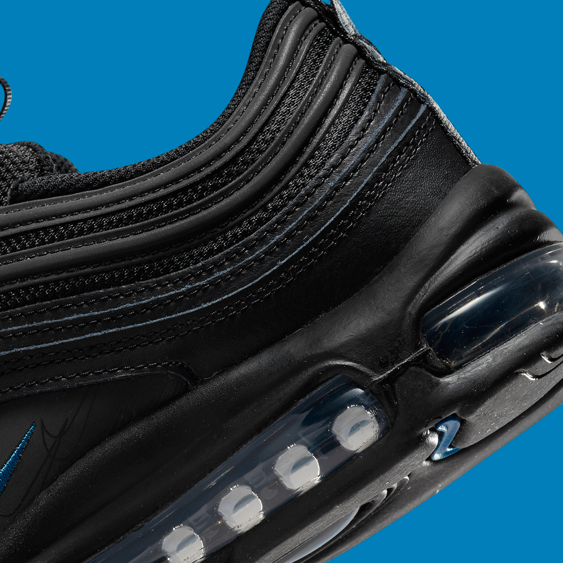 Nike Air Max 97 Black Blue Multi Swoosh Dz4505 001 3