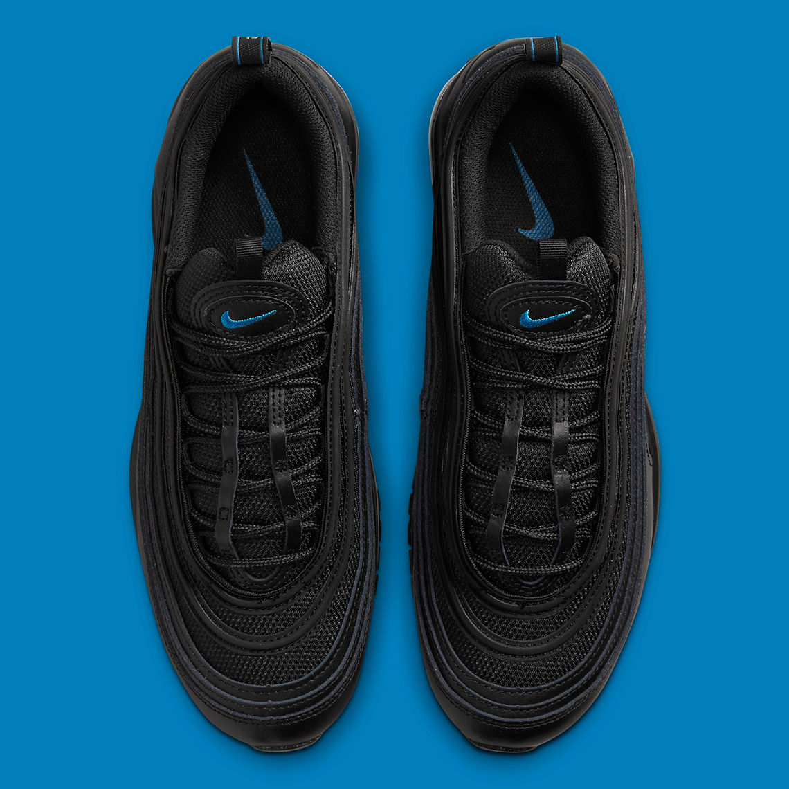 Nike Air Max 97 Black Blue Multi Swoosh Dz4505 001 6