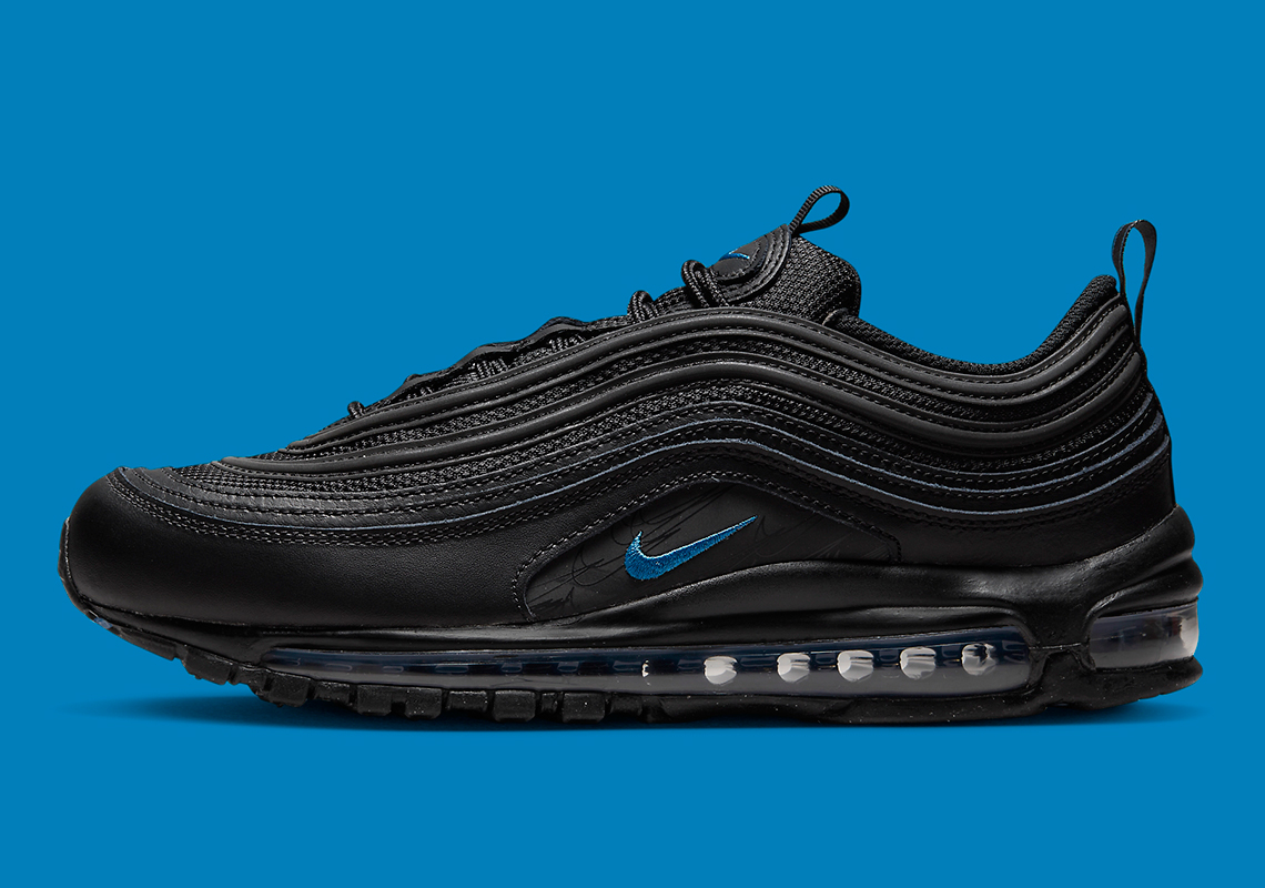 Nike Air Max 97 Black Blue Multi Swoosh Dz4505 001 7