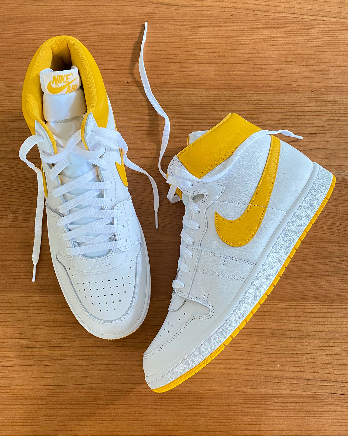 Nike Air Ship White Yellow 2