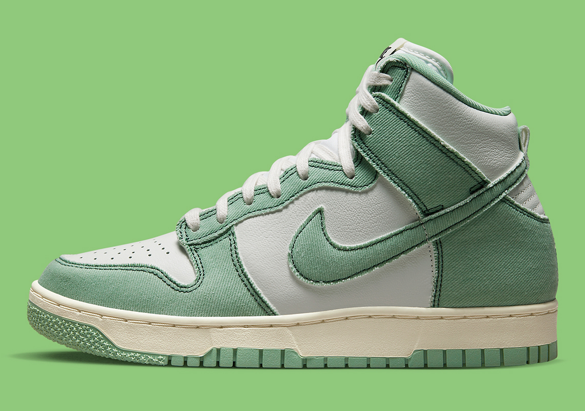 Nike Dunk High 1985 Green Denim Dv1143 300 3