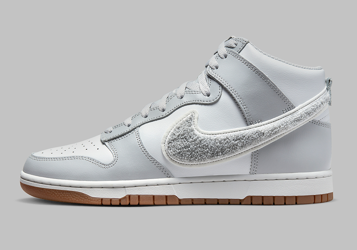 Nike Dunk High Chenille Grey Gum Dr8805 003 1