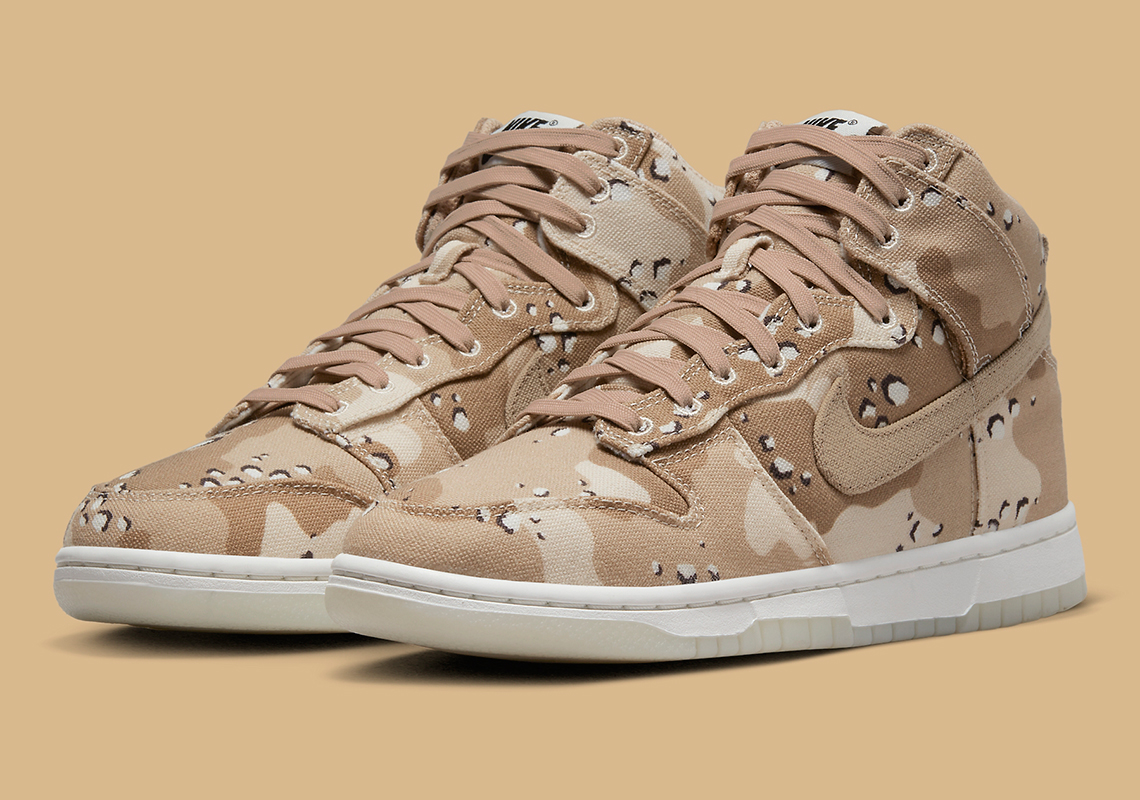 The Nike Dunk High Suits Up In Desert Camo