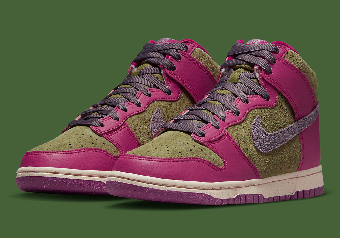 Nike Dunk High Dynamic Berry Grand Purple Pilgrim Fb1273 5002