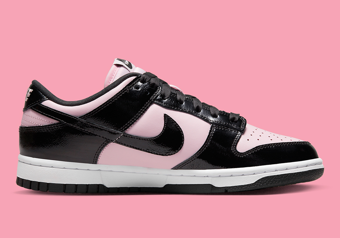 Nike Dunk Low Black Patent Pink Dj9955 600 2