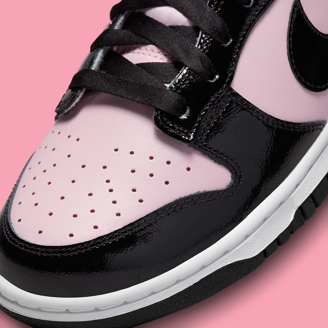 Nike Dunk Low Black Patent Pink Dj9955 600 4