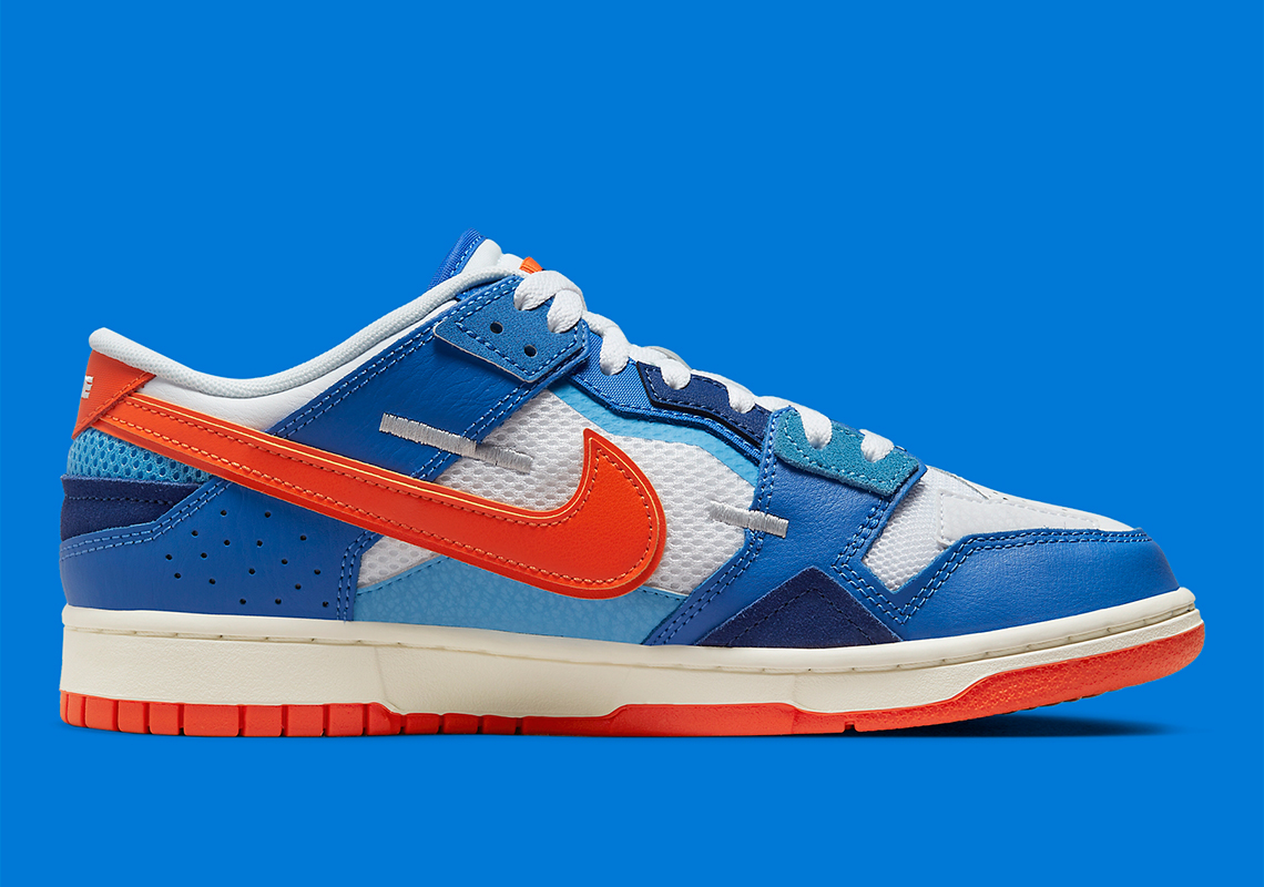 Nike Dunk Low Scrap Knicks Dm0128 100 2