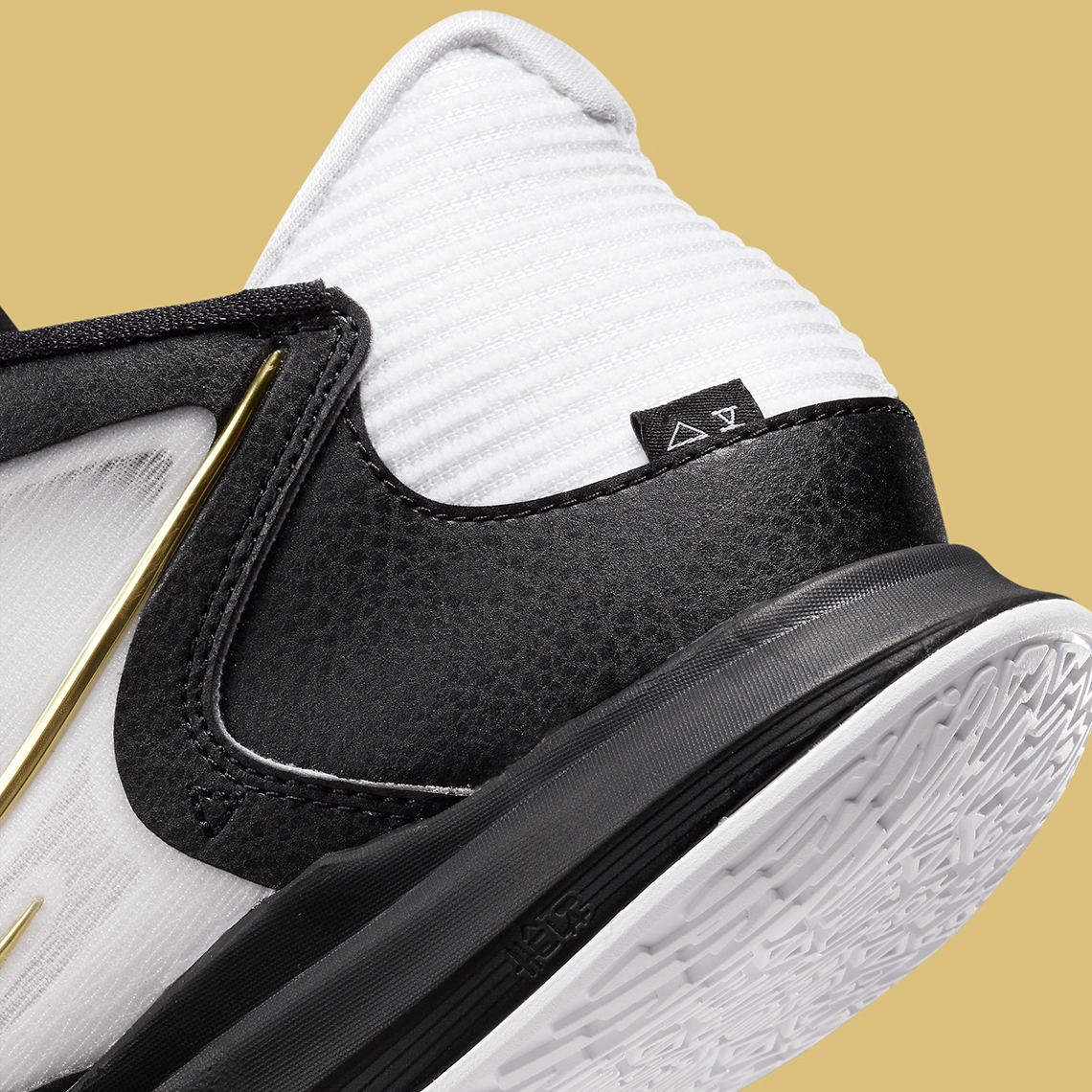 Nike Kyrie Low 5 White Metallic Gold Black Dj6012 1014