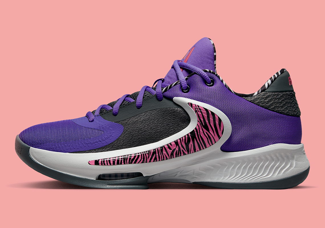 Zebra Prints Appear On The Nike Zoom Freak 4 “Action Grape”