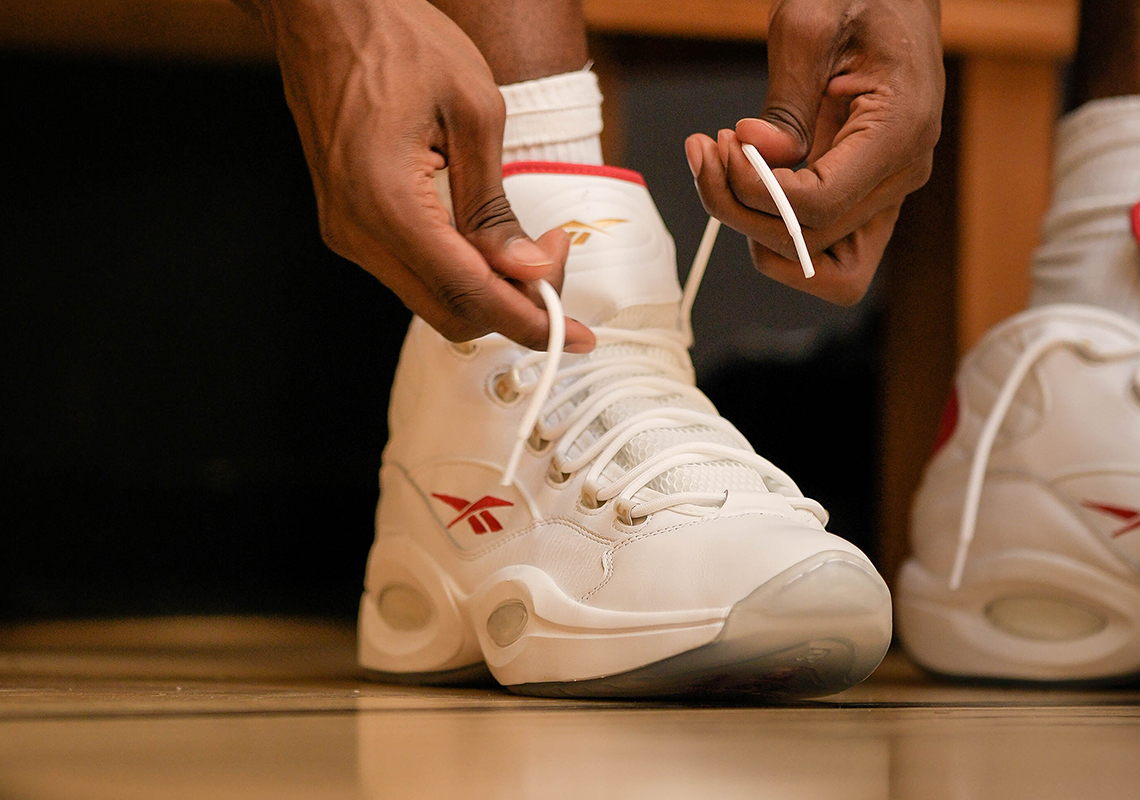 Reebok Question Mid White Red Gx0230 5