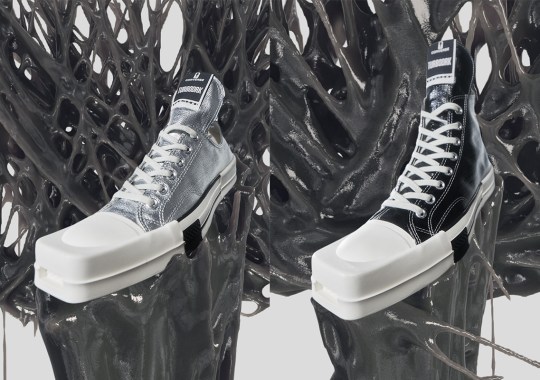 Rick Owens Applies A High-Shine Lacquered Denim To The Converse Chuck 70 TURBODRK