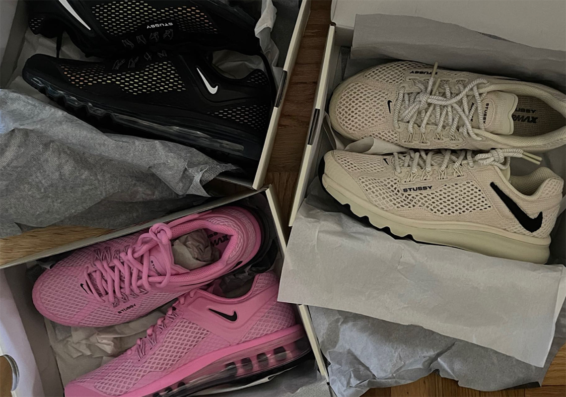 The Stussy x Nike Air Max 2015 Appears In Pink And Black Colorways