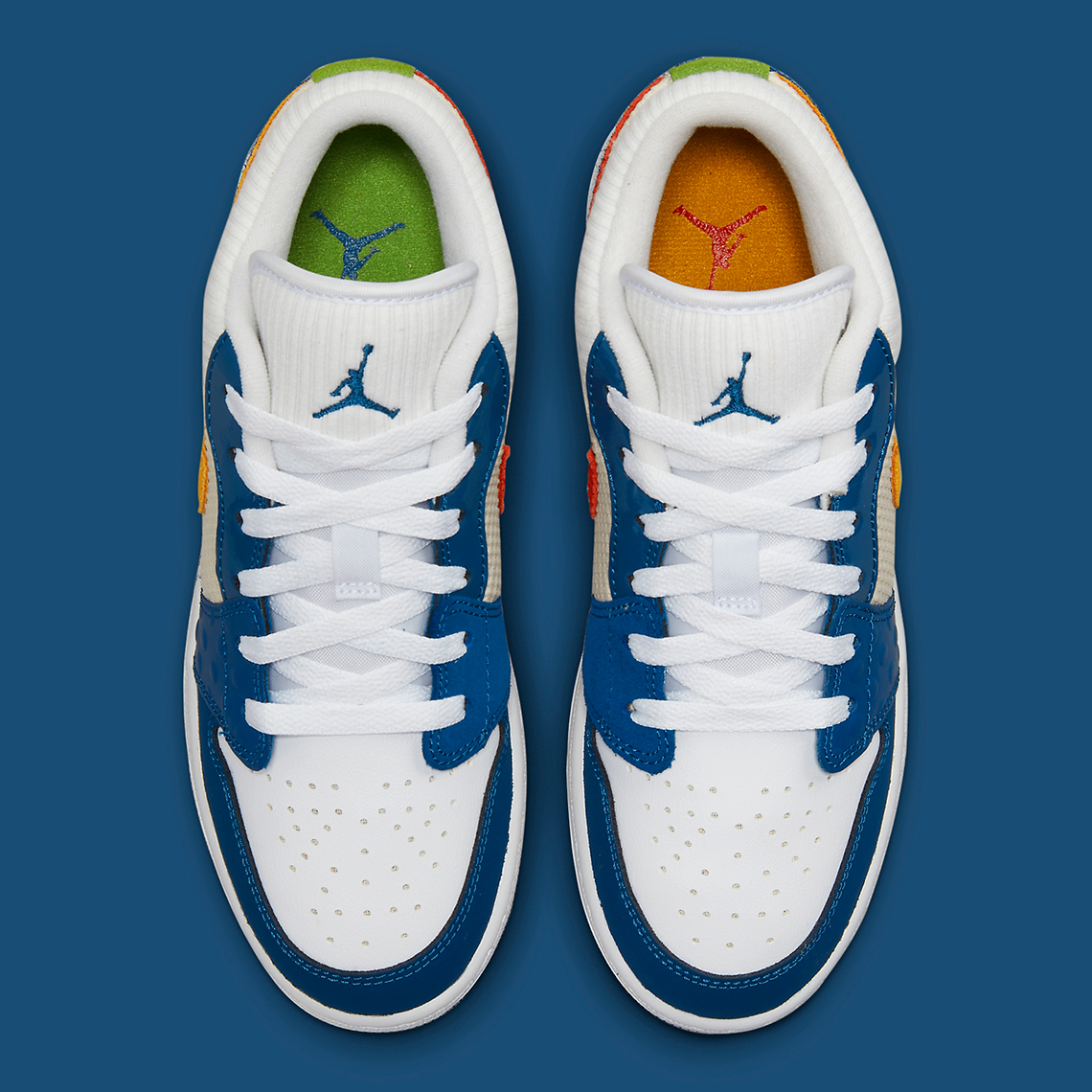 Air Jordan 1 Low Blue Yellow Dr6960 400 3