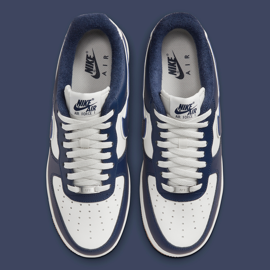 Nike Air Force 1 Navy White Gum Dq7659 101 3