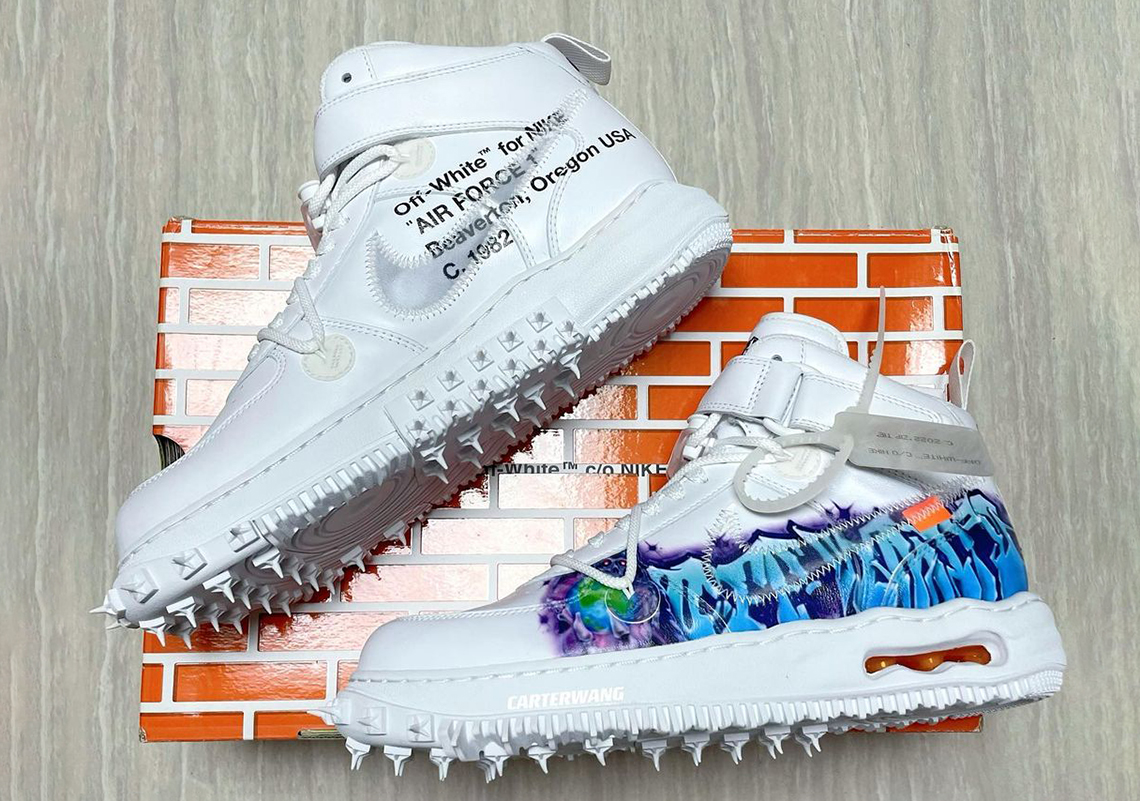 Off White Nike Air Force 1 Mid White 1