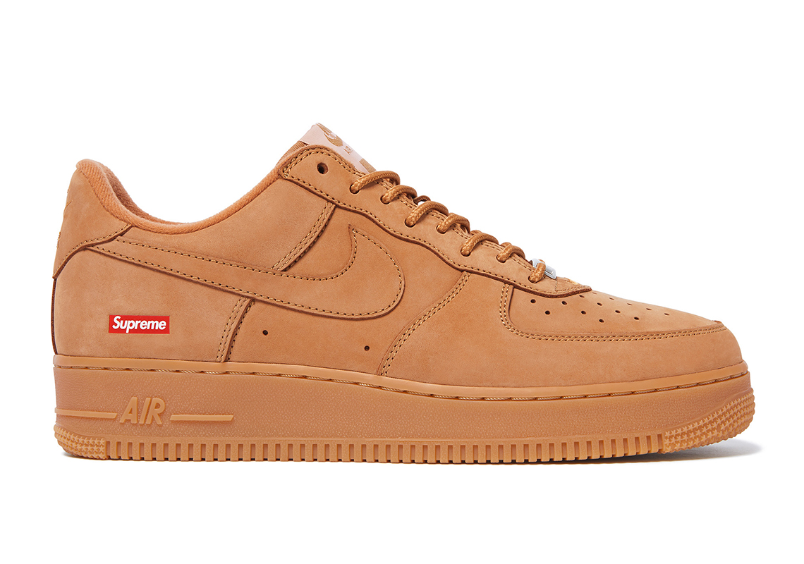 Supreme Nike Air Force 1 Fw22 Wheat