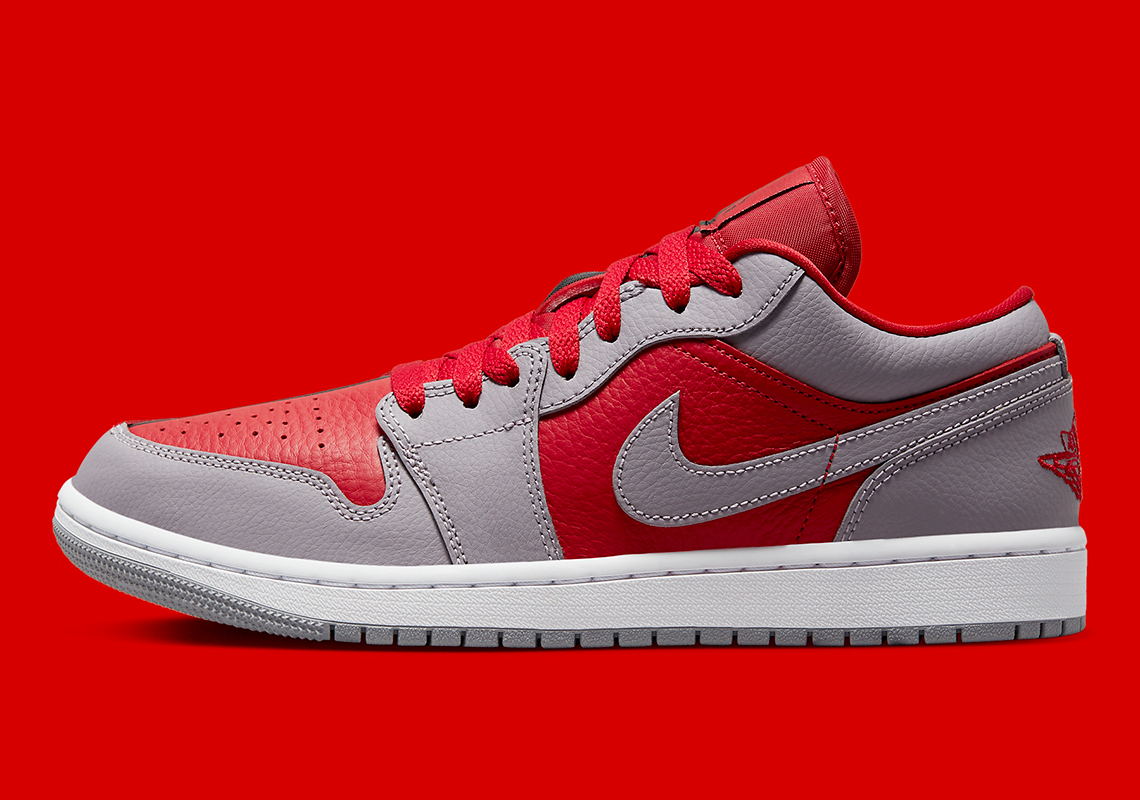 Air Jordan 1 Low Se Split Grey Red Dr0502 600 1