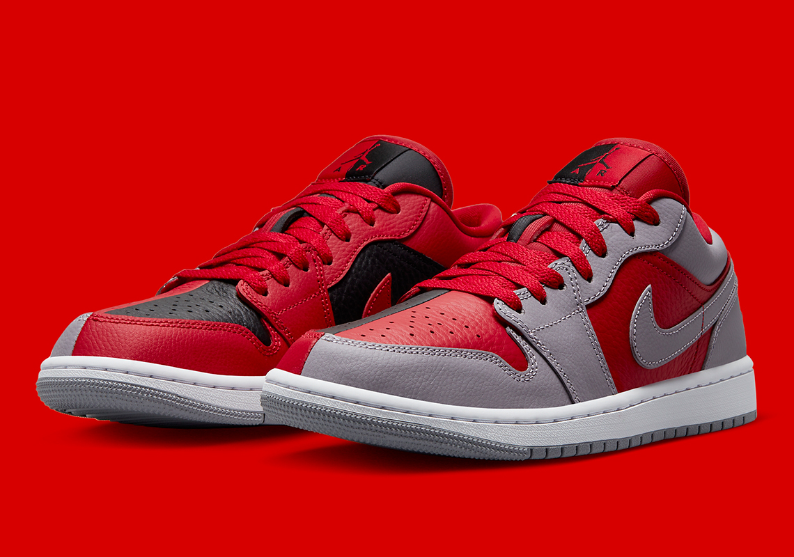 Air Jordan 1 Low Se Split Grey Red Dr0502 600 8