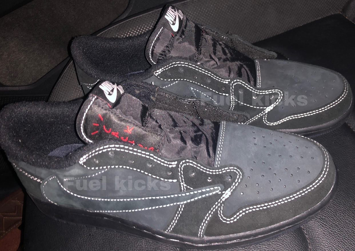 First Look At The Travis Scott x Air Jordan 1 Low "Black/Phantom"