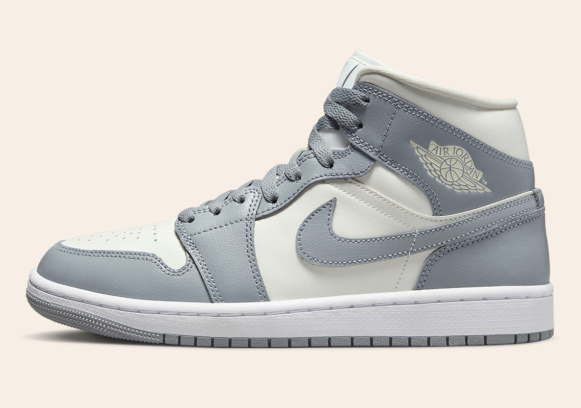 Air Jordan 1 Mid Womens Grey Sail Bq6472 115 4