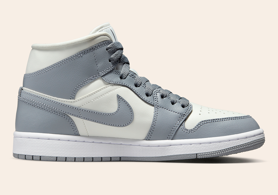 Air Jordan 1 Mid Womens Grey Sail Bq6472 115 6