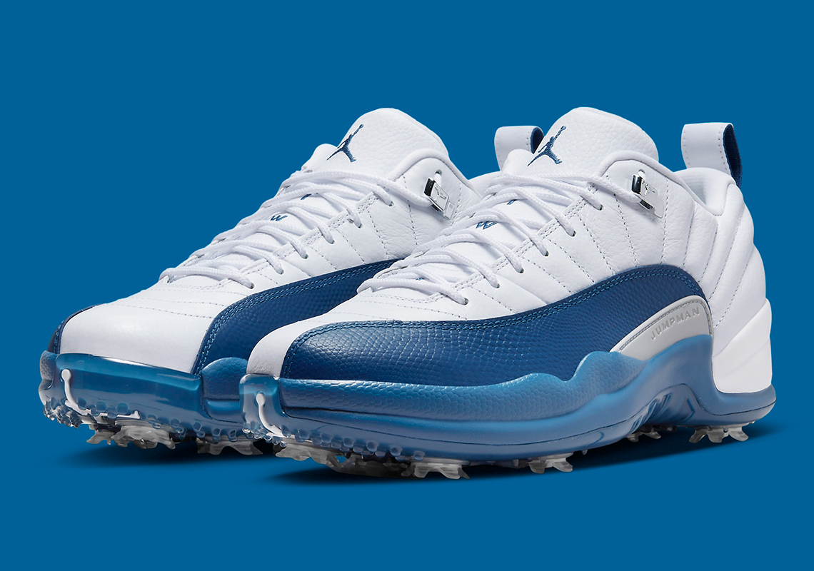 Official Images Of The Air Jordan 12 Golf "French Blue"