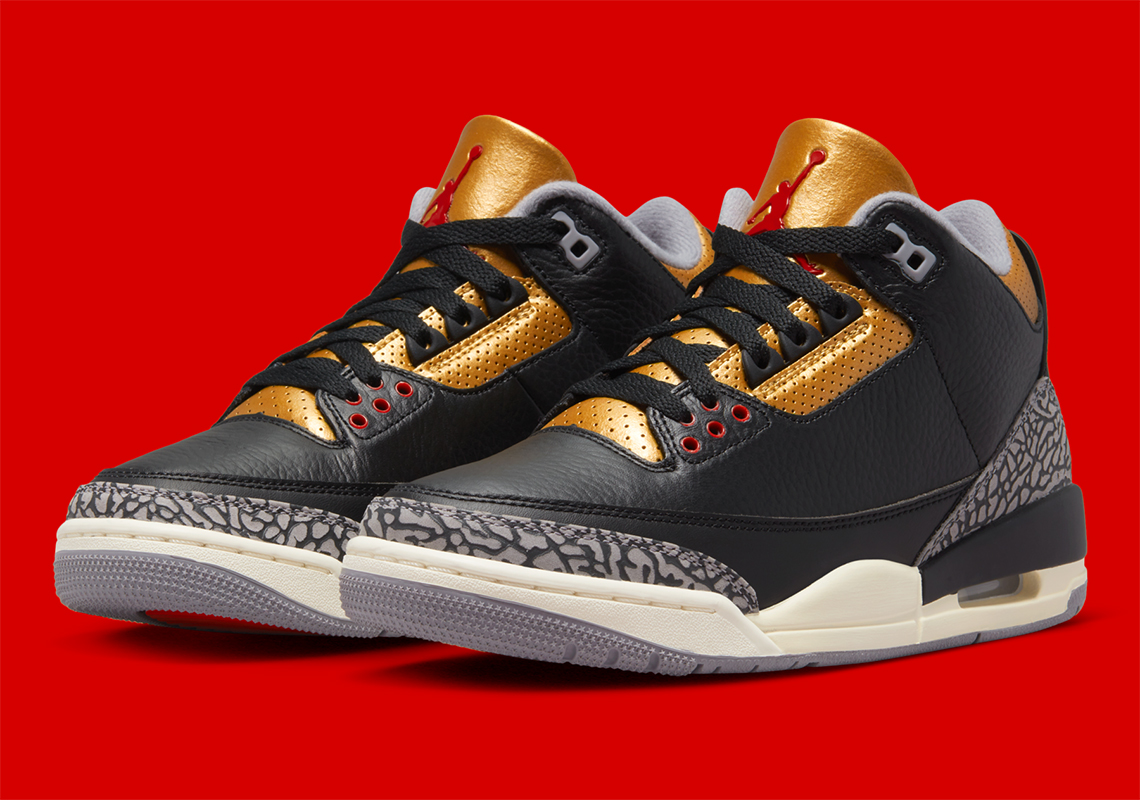 Air Jordan 3 Womens Black Cement Gold Ck9246 067 5