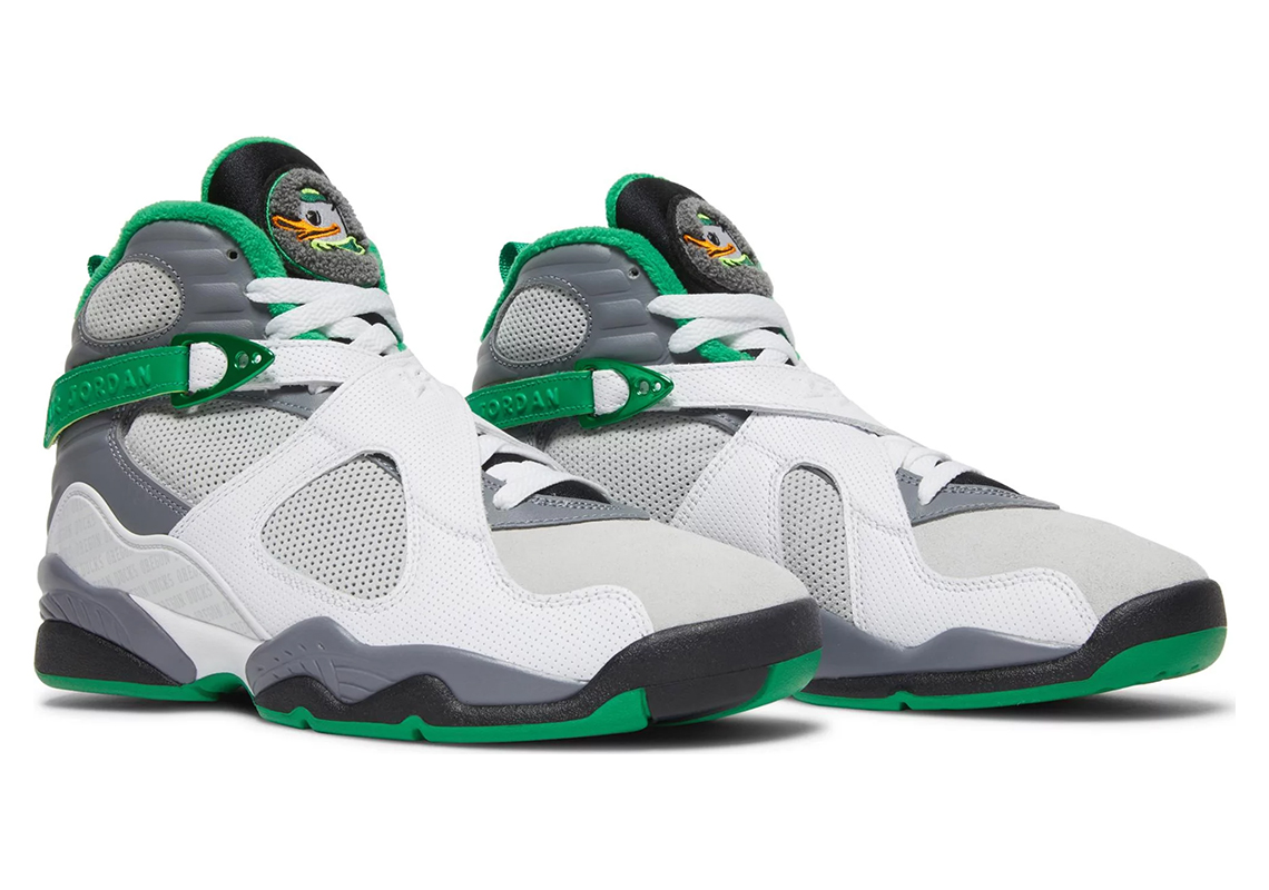 Air Jordan 8 Oregon Ducks Pe Division St Auction White 4