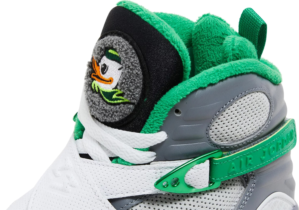 Air Jordan 8 Oregon Ducks Pe Division St Auction White 5