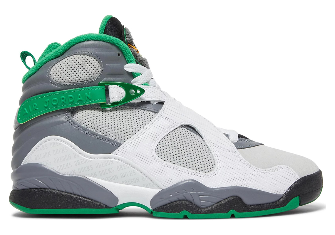 Air Jordan 8 Oregon Ducks Pe Division St Auction White