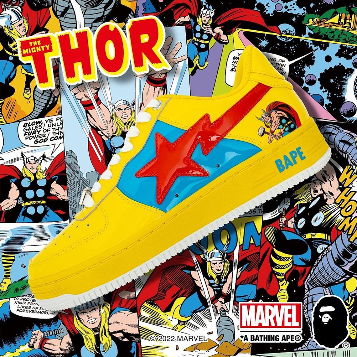 Marvel Bape Bapesta Thor