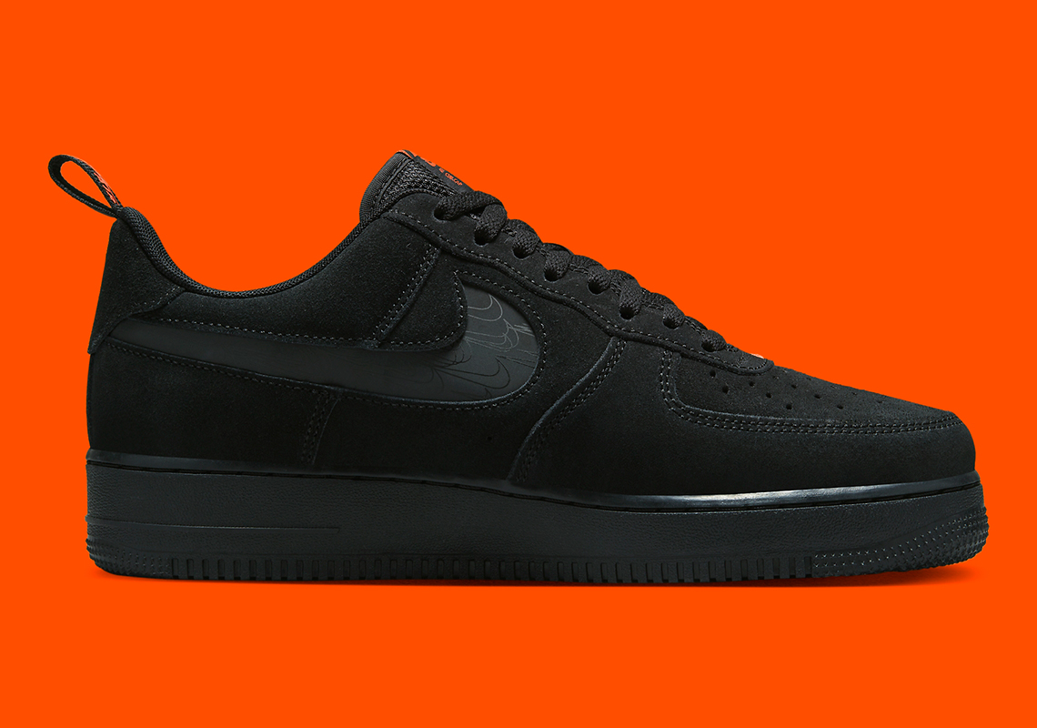 Nike Air Force 1 Low Black Orange Nike Air Force 1 Low Black Orange Dz4514 001 1