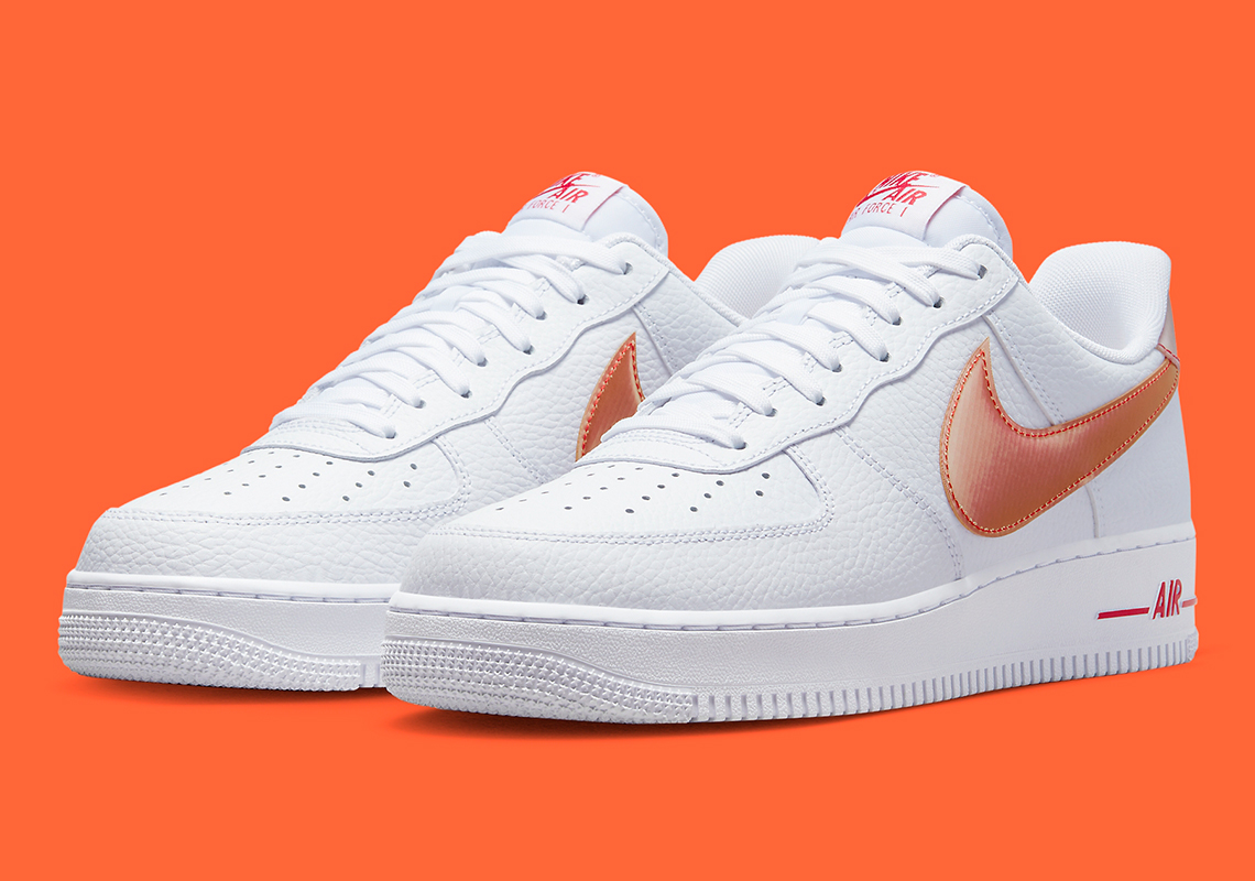 Nike Air Force 1 Low Orange Jumbo Swoosh 4