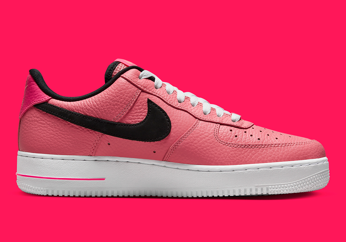 Nike Air Force 1 Low Pink Tumbled Leather Dz4861 600 4