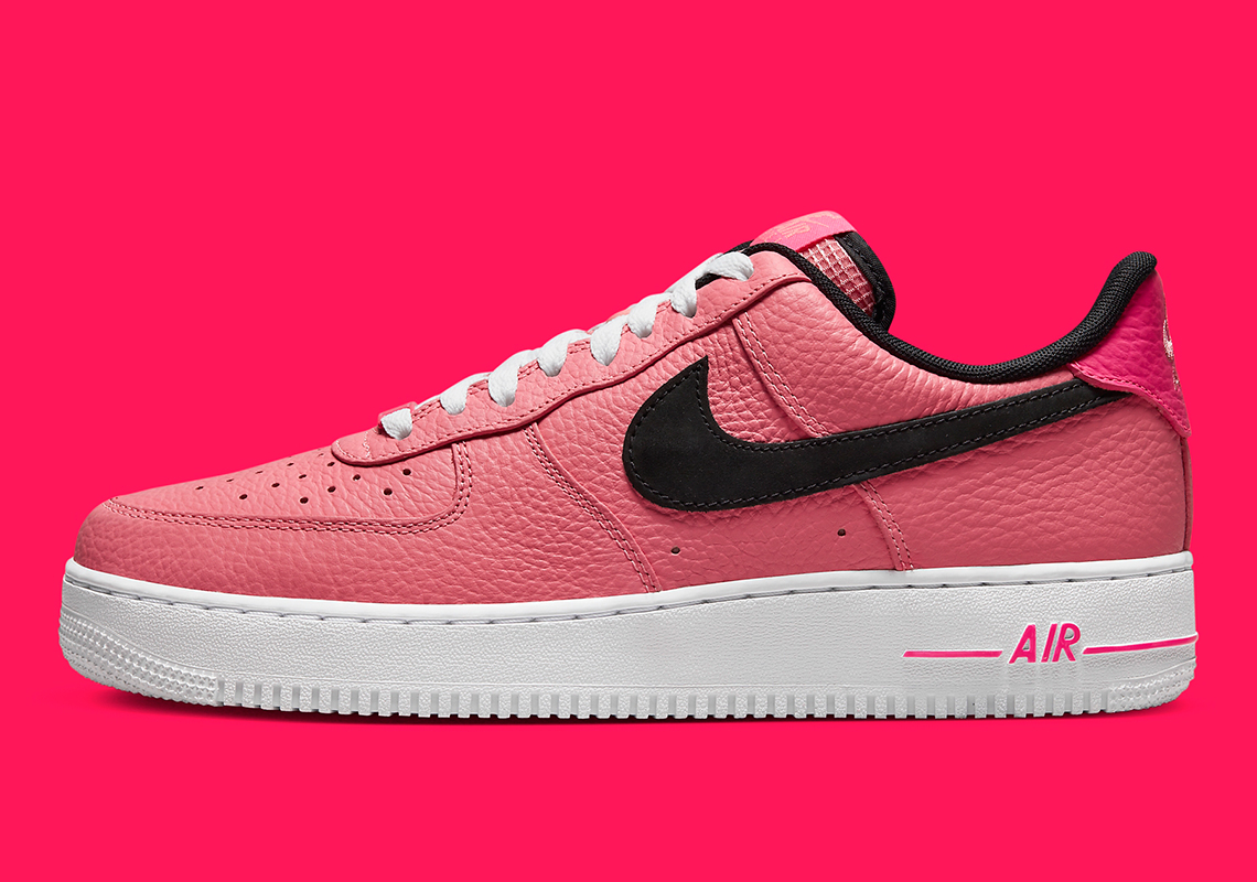 Nike Air Force 1 Low Pink Tumbled Leather Dz4861 6002