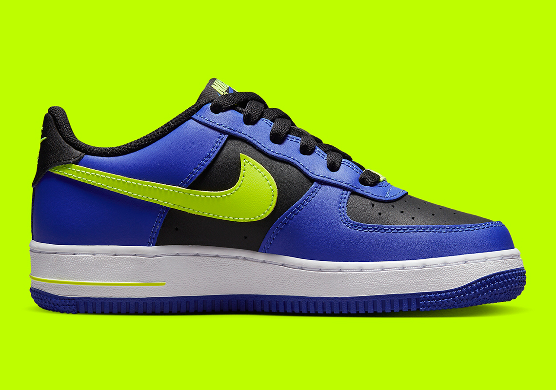 Nike Air Force 1 Low Royal Volt Black Fd0302 400 2