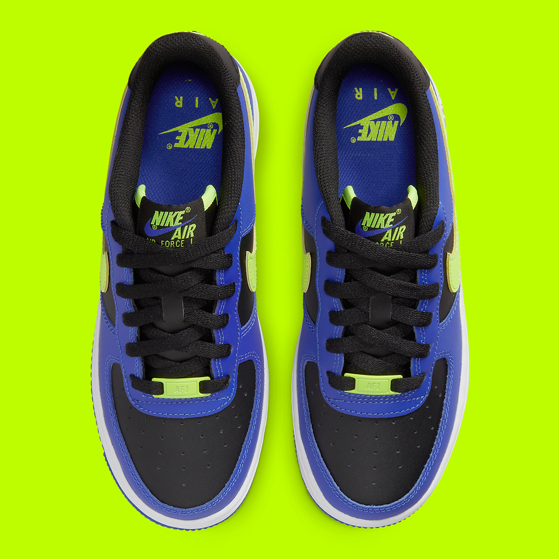 Nike Air Force 1 Low Royal Volt Black Fd0302 400 3