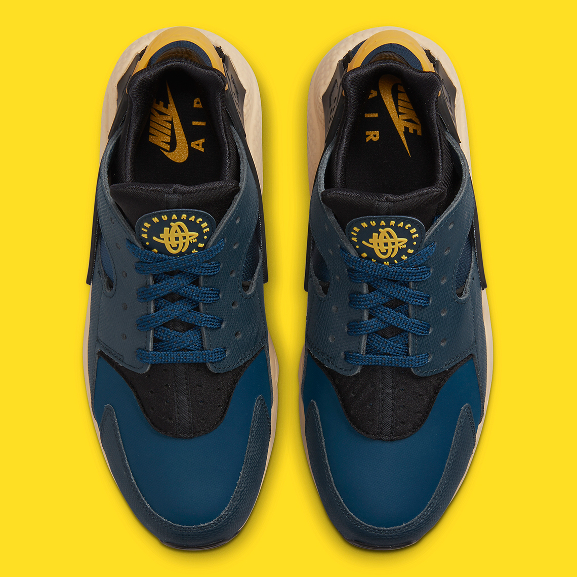 Nike Air Huarache Navy Yellow Dz4852 001 5