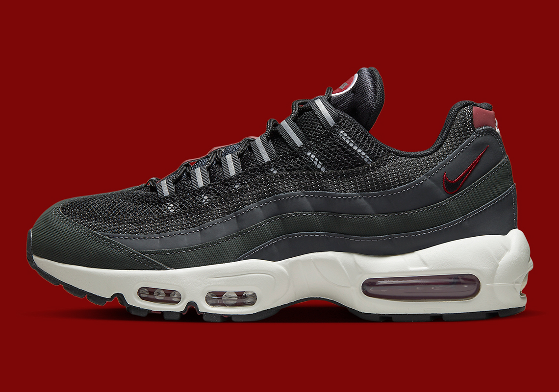 Nike Air Max 95 Grey Team Red Dq3982 001 5