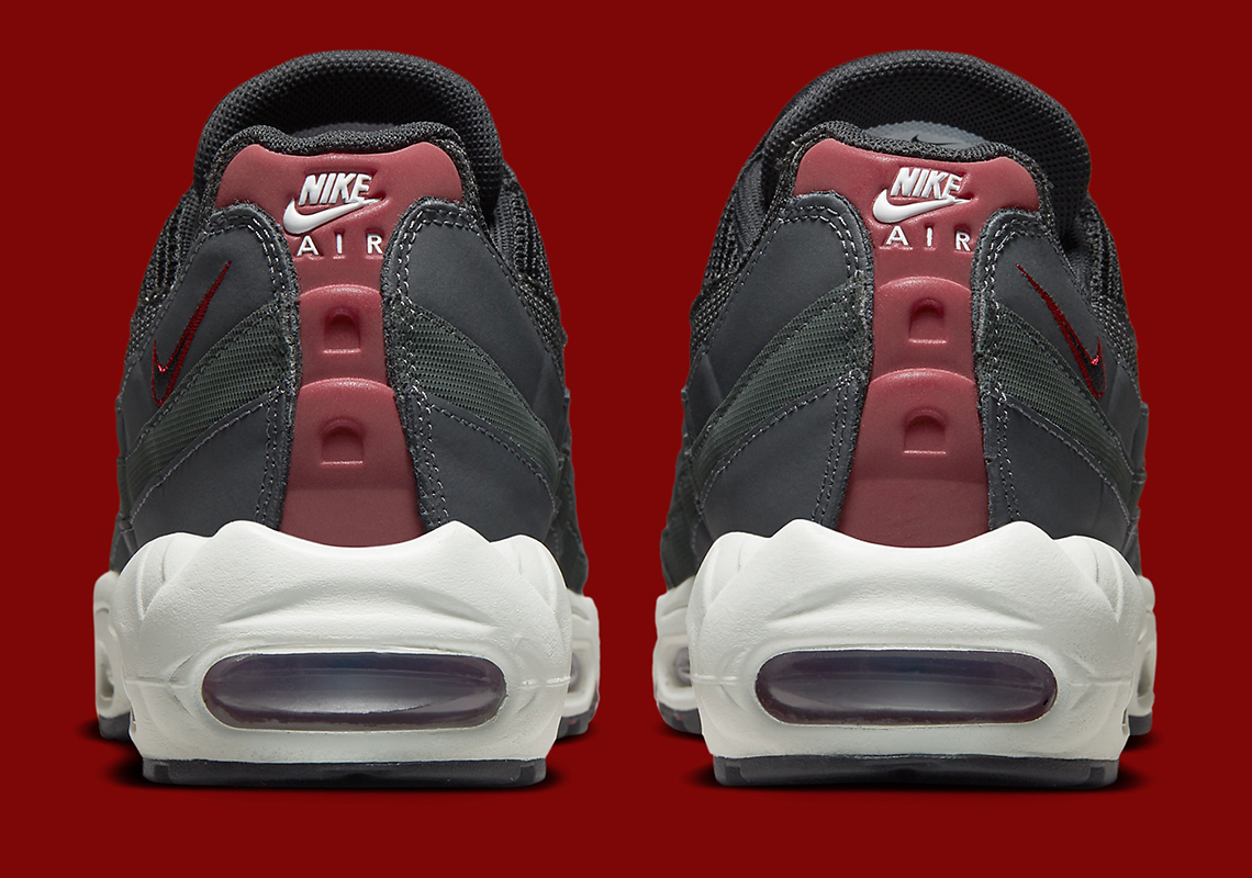 Nike Air Max 95 Grey Team Red Dq3982 001 7