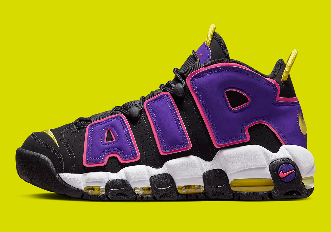 Nike Air More Uptempo Black Multi Color Court Purple Dz5187 0013