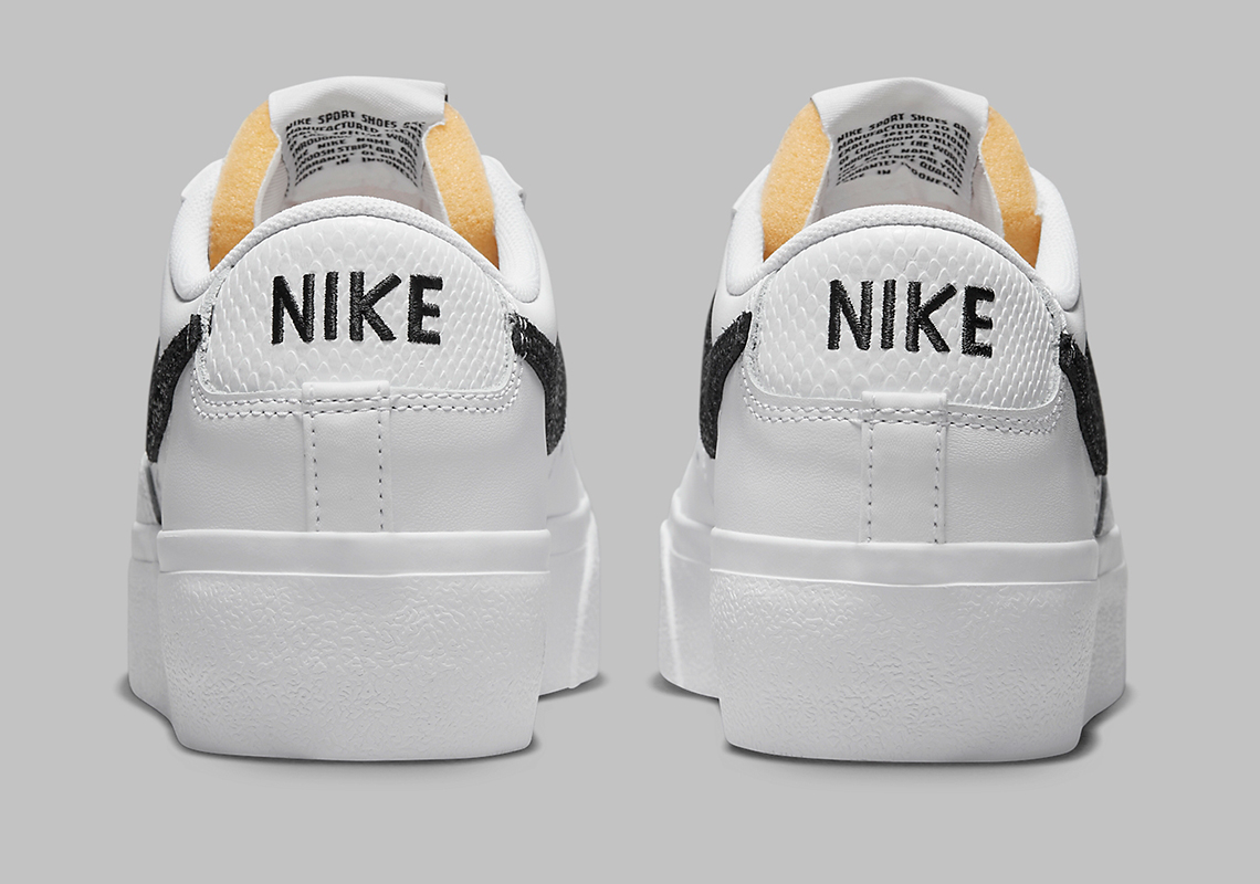 Nike Blazer Low Platform White Black Stingray Dz5210 100 3