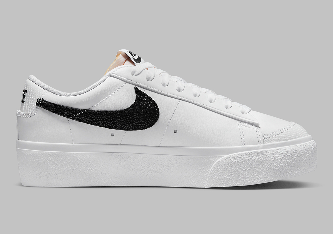 Nike Blazer Low Platform White Black Stingray Dz5210 100 4