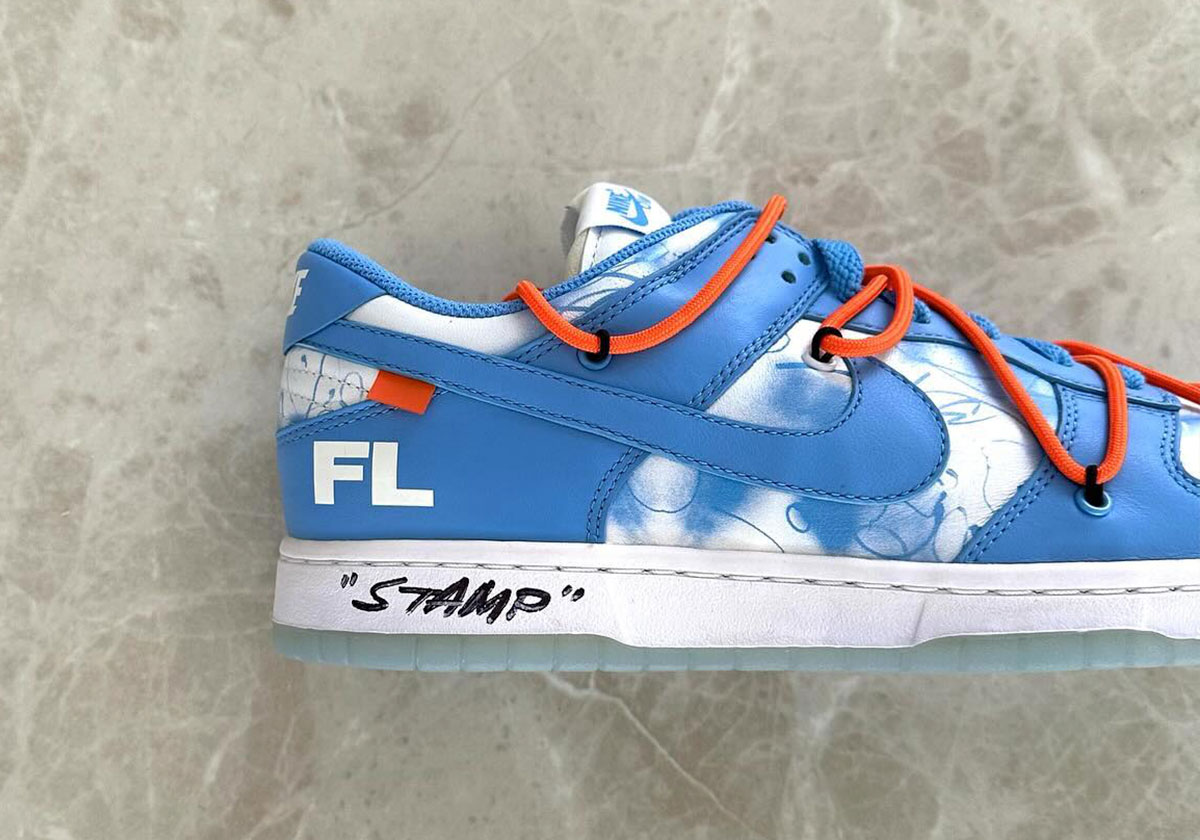 Off White Futura Nike Dunk Blue 03