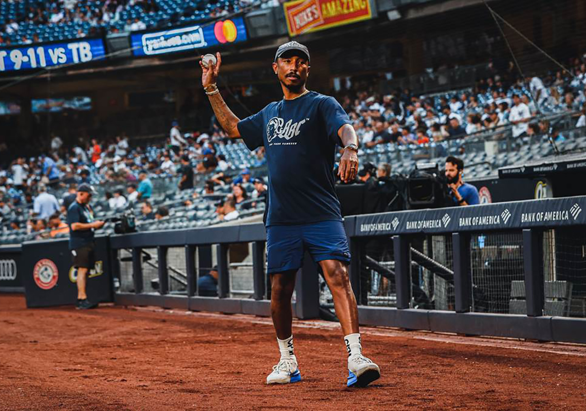 Pharrell Debuts Upcoming adidas Maubs NMD Collaboration At Subway Series