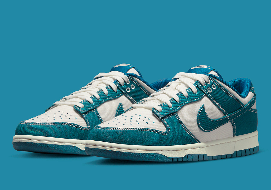 The Nike Dunk Low SE "Industrial Blue" Experiments With The Japanese Art Of Sashiko