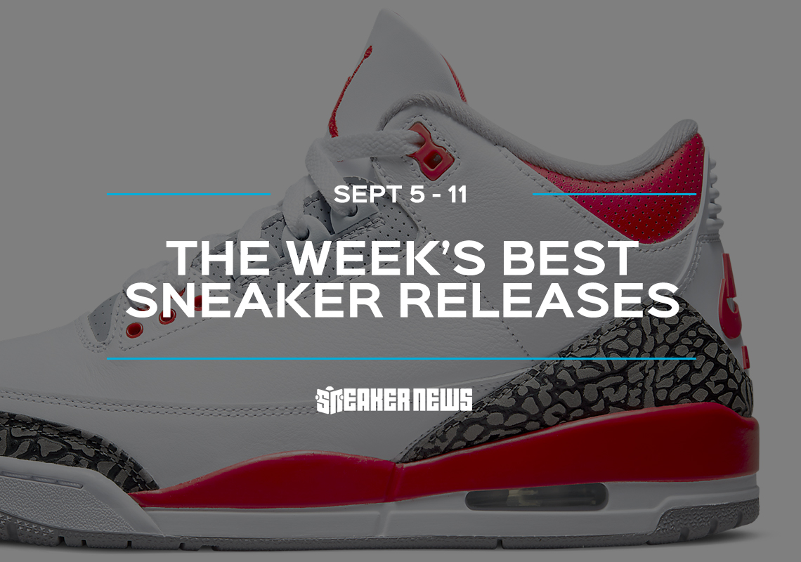 The 2022 Air Jordan 3 "Fire Red" Headlines This Week's Best Releases