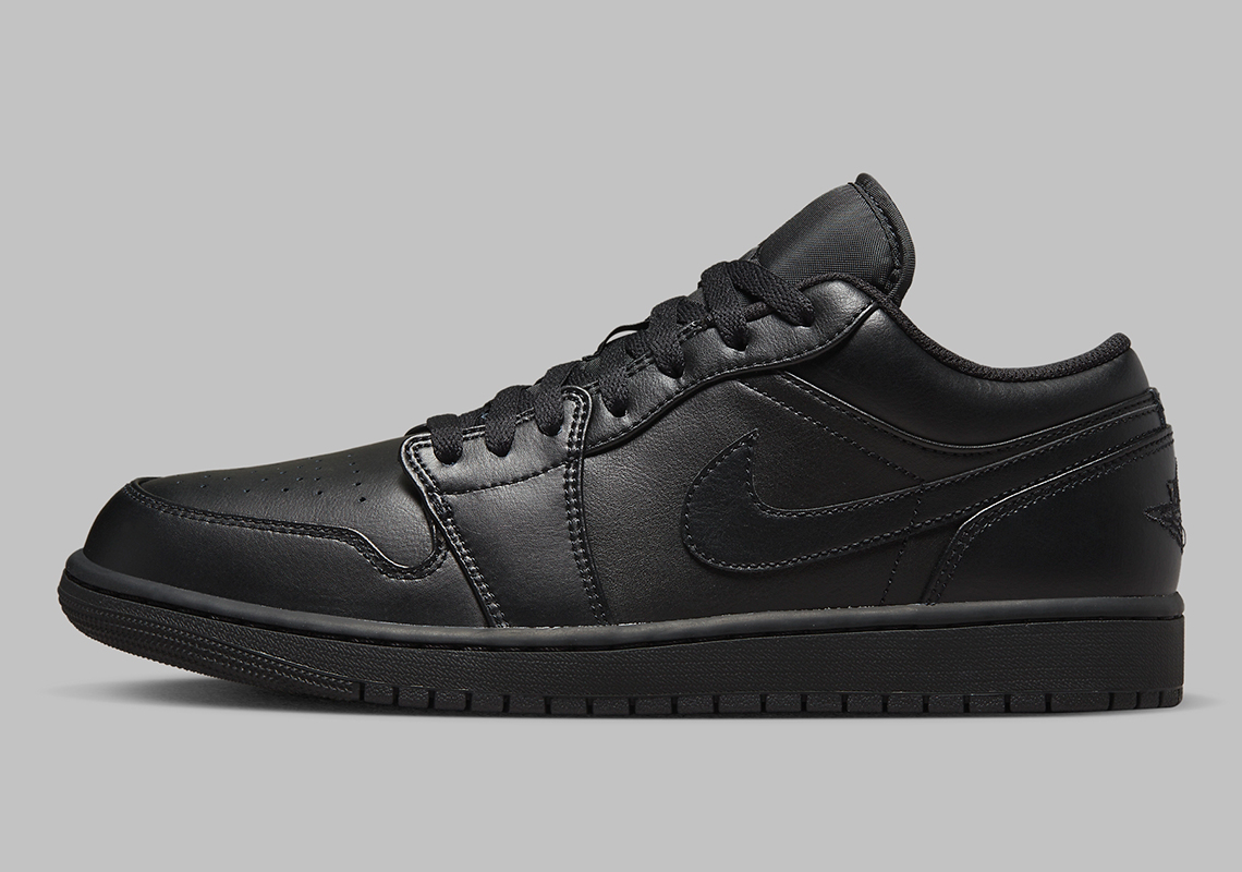 The Air Jordan 1 Low Gets Treated With A Clean “Triple Black” Ensemble